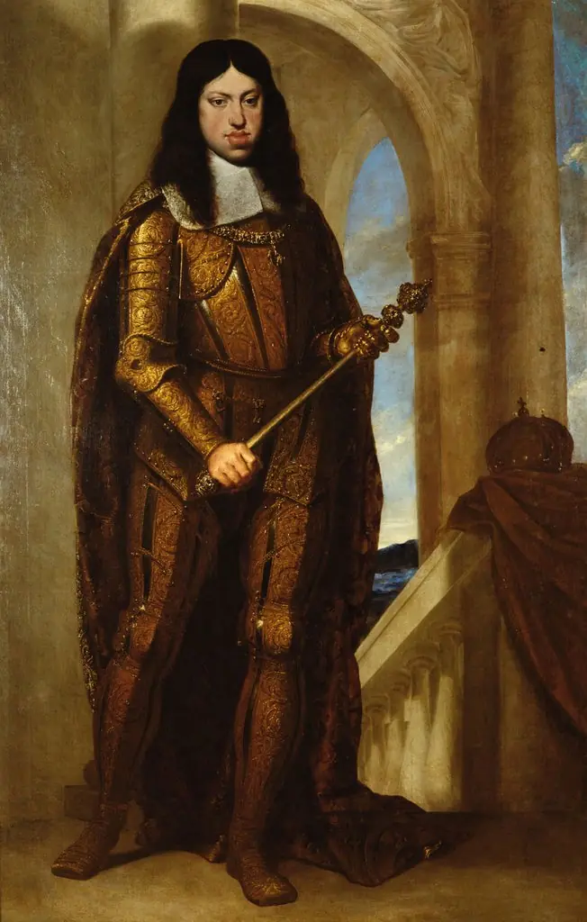 Emperor Leopold I in coronation armor, by Guido Cagnacci