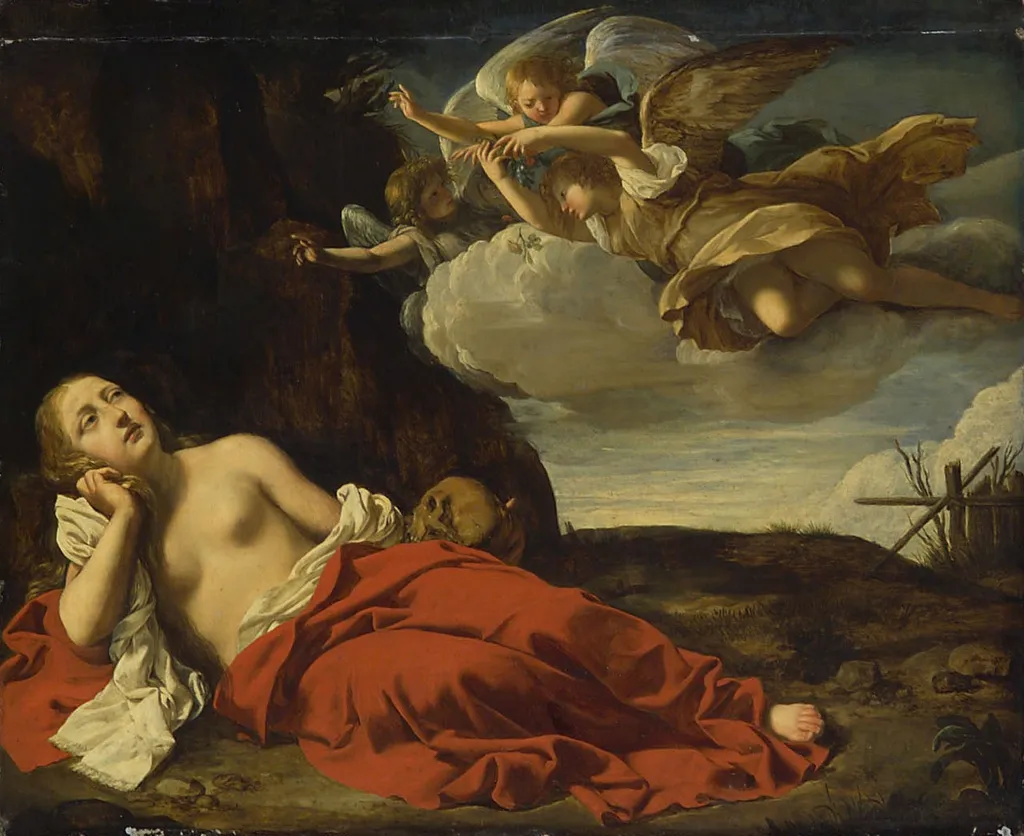 Penitent Magdalene, by Guido Cagnacci, unspecified, 1642