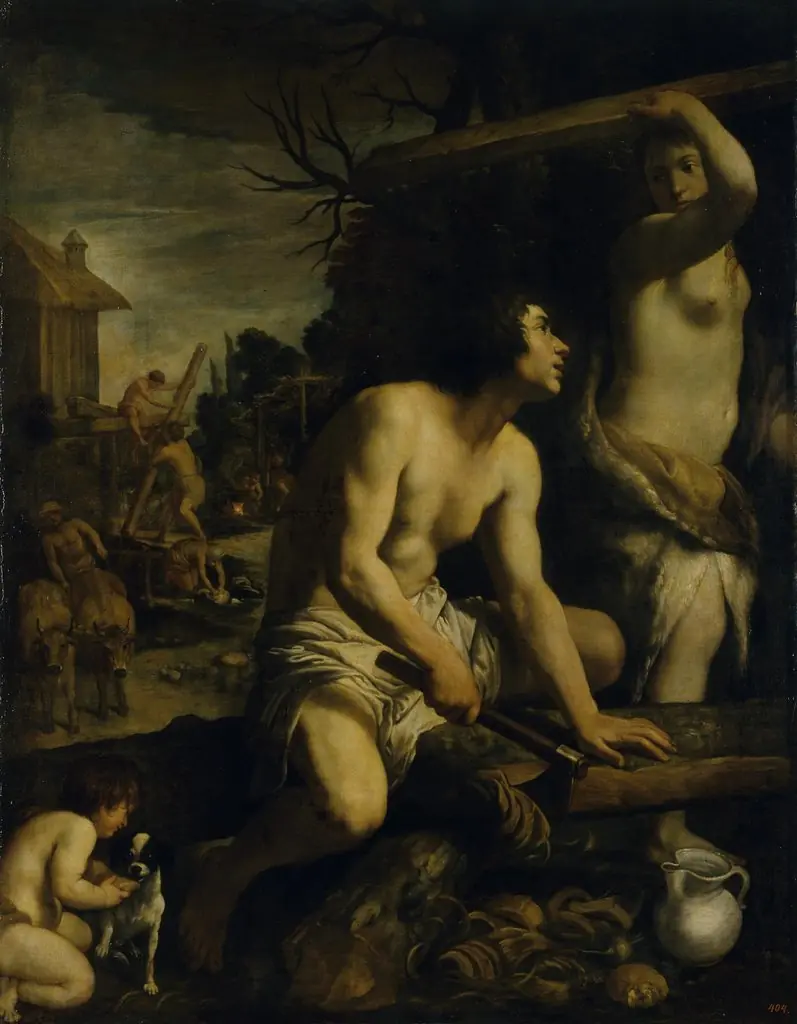 Construction of Noah's Ark, by Guido Reni