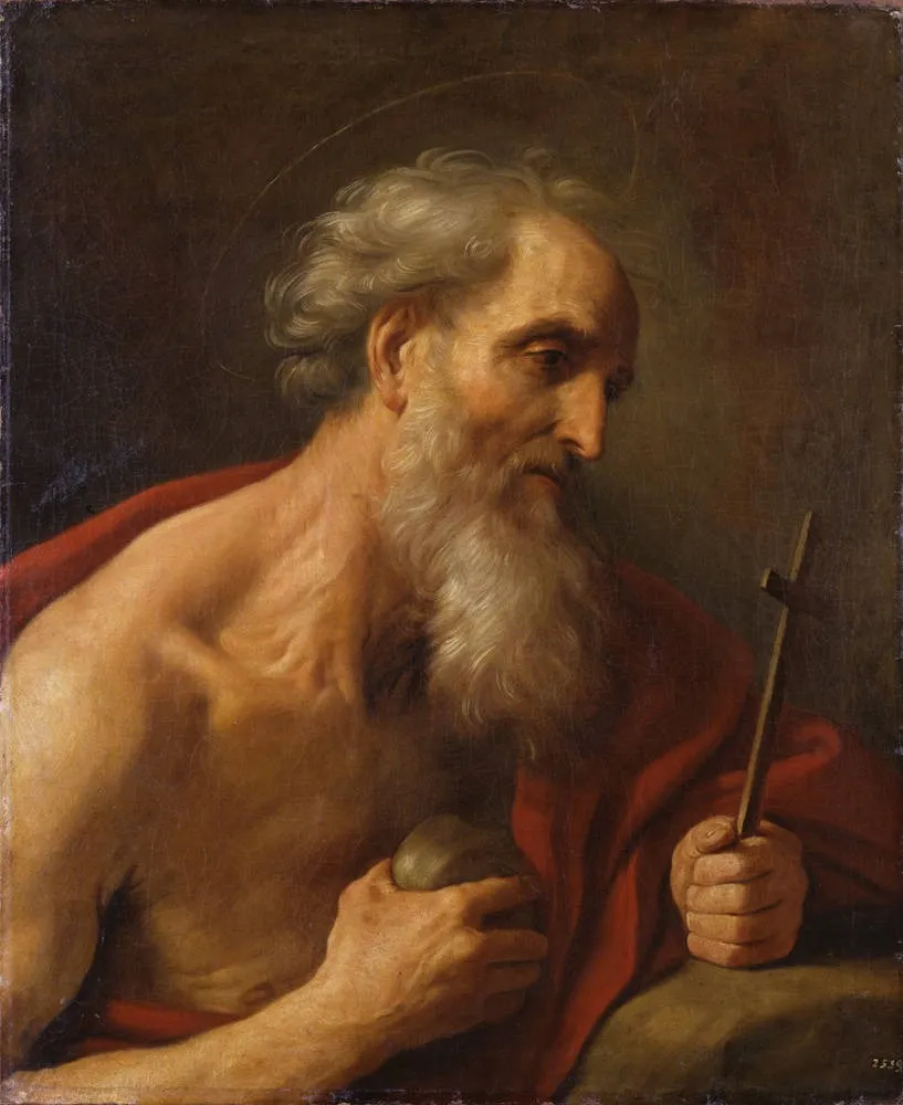 Der heilige Hieronymus, by Guido Reni, oil, 1636