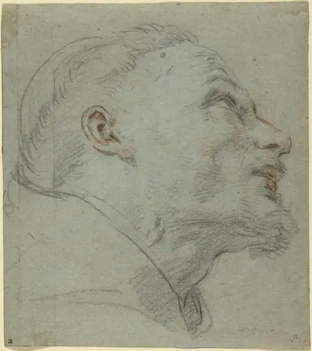 Head of Saint Francis, by Guido Reni