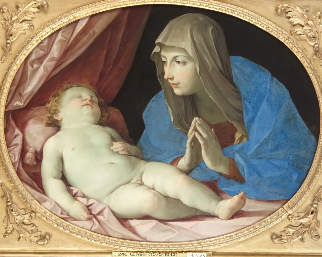 Maria, das Kind anbetend, by Guido Reni, unspecified, 1641
