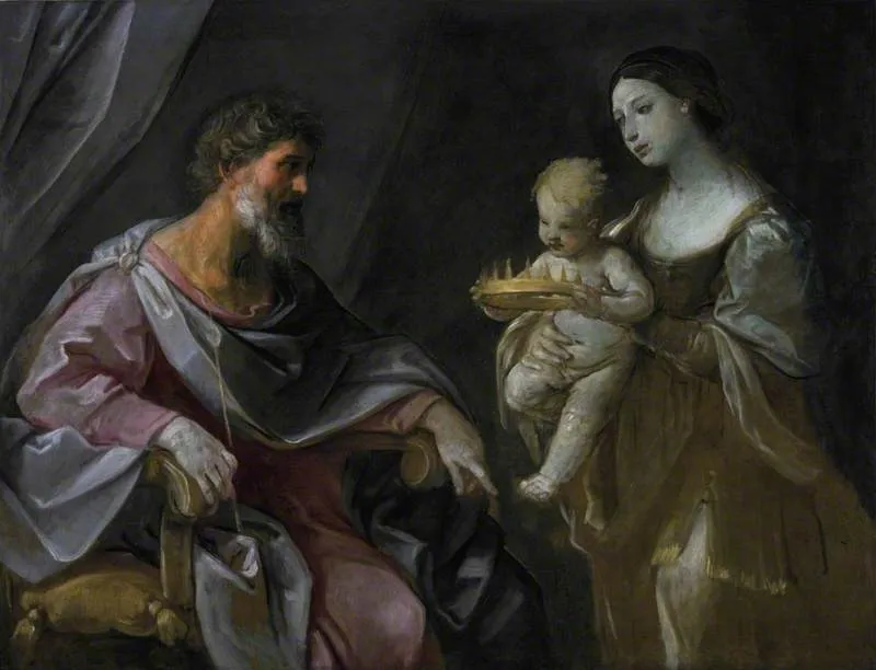 Moses with Pharoah's Crown, by Guido Reni, oil, 1640