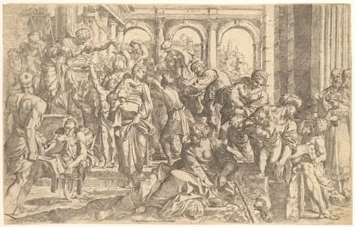 Saint Roch Distributing Alms, by Guido Reni