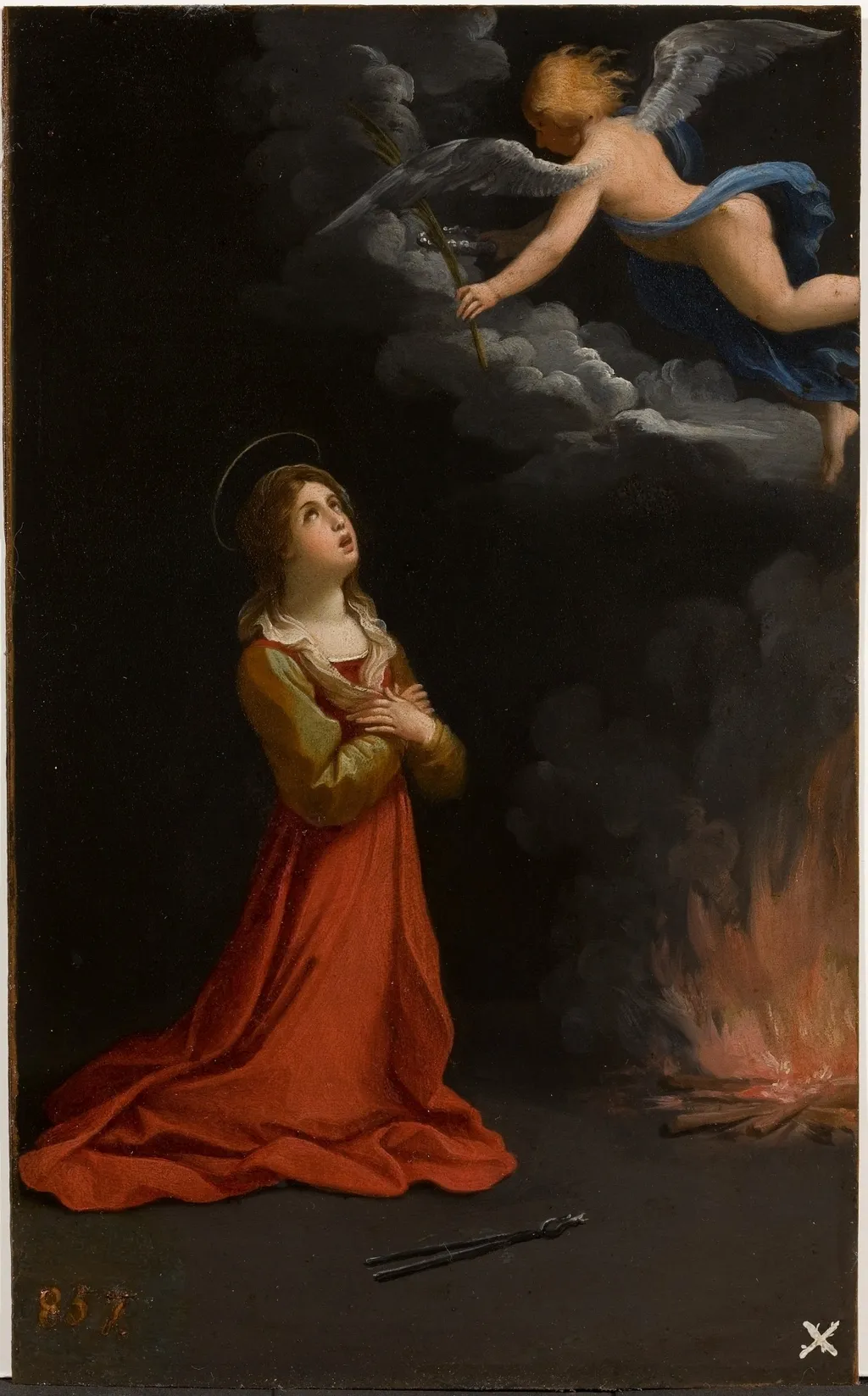 Santa Apolonia en oración, by Guido Reni, oil, 1600