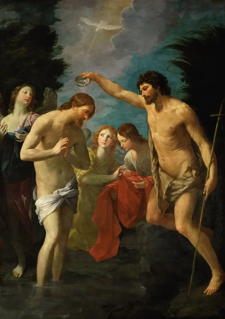 The Baptism of Christ, by Guido Reni