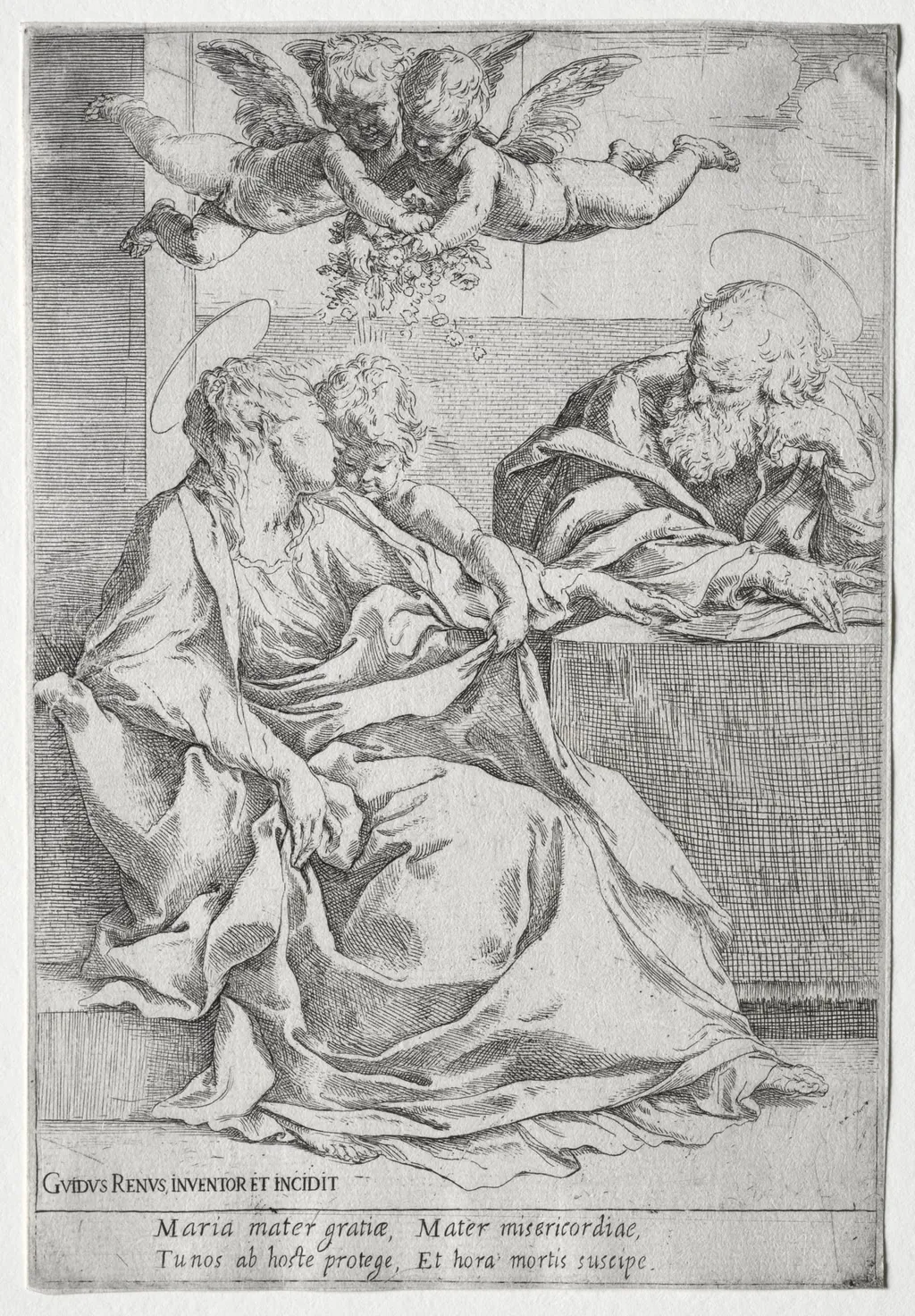 The Holy Family with Two Angels, by Guido Reni, 1600