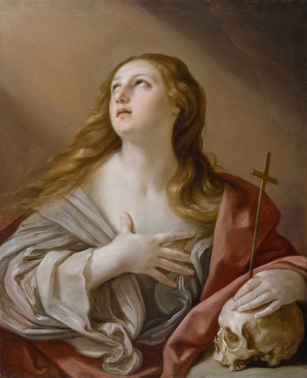 The Penitent Magdalene, by Guido Reni, oil, 1635