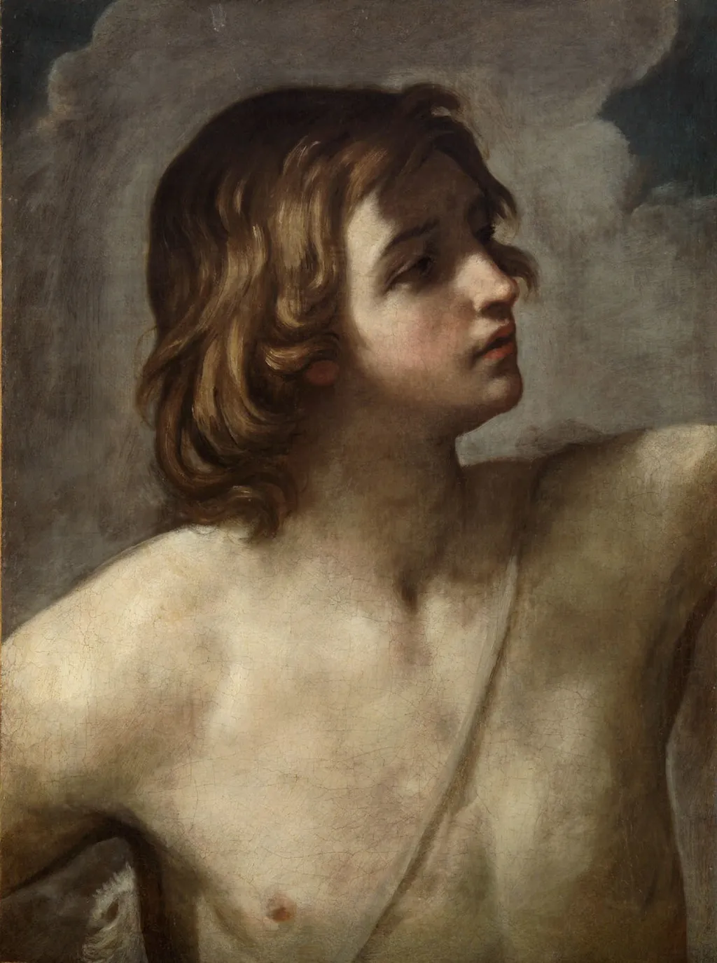 The Young David, by Guido Reni, oil, 1620