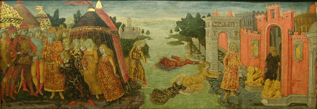 The Legend of Cloelia, by Guidoccio Cozzarelli, unspecified, 1490