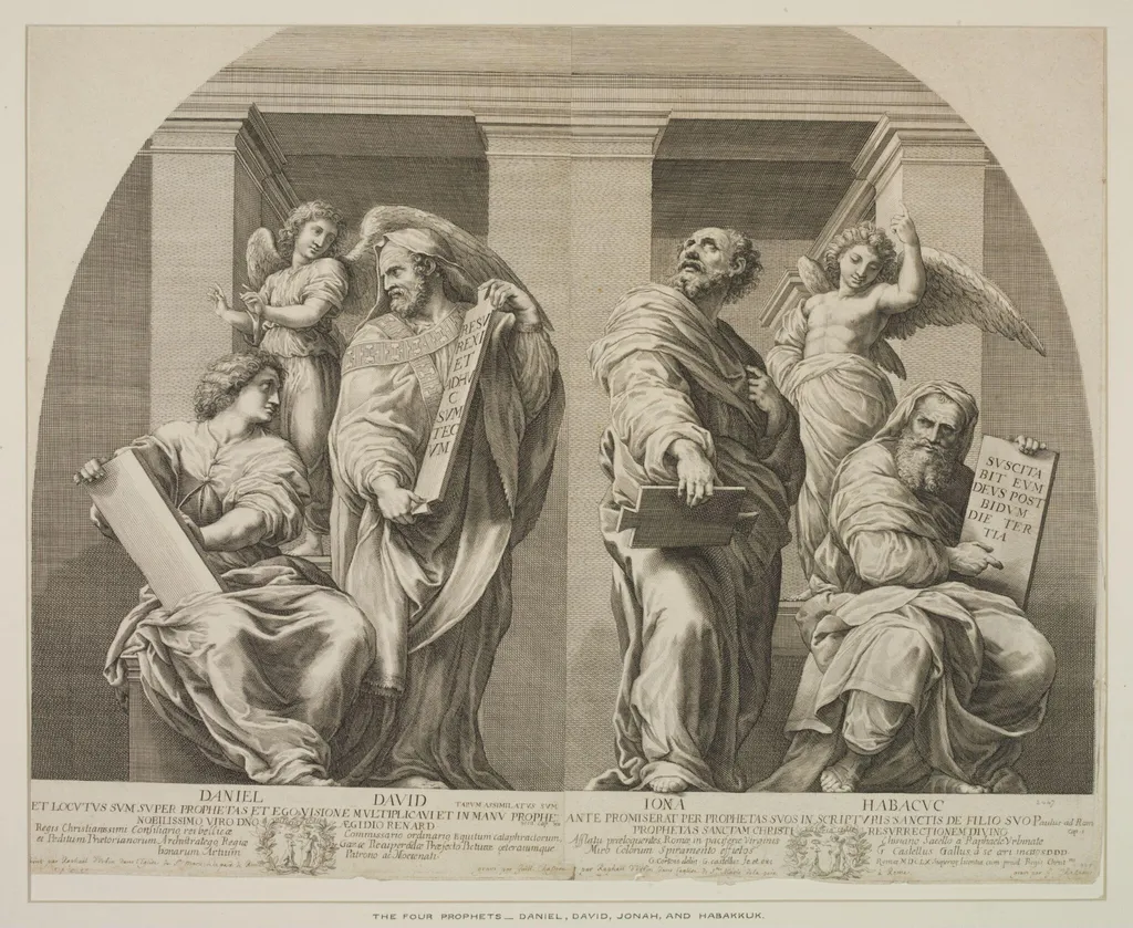 The Four Prophets, Daniel, David, Jonas and Habakkuk, by Guillaume Château, 1650