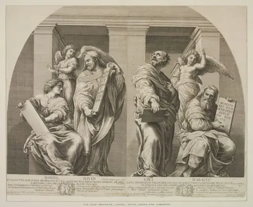 The Four Prophets, Daniel, David, Jonas and Habakkuk, by Guillaume Château
