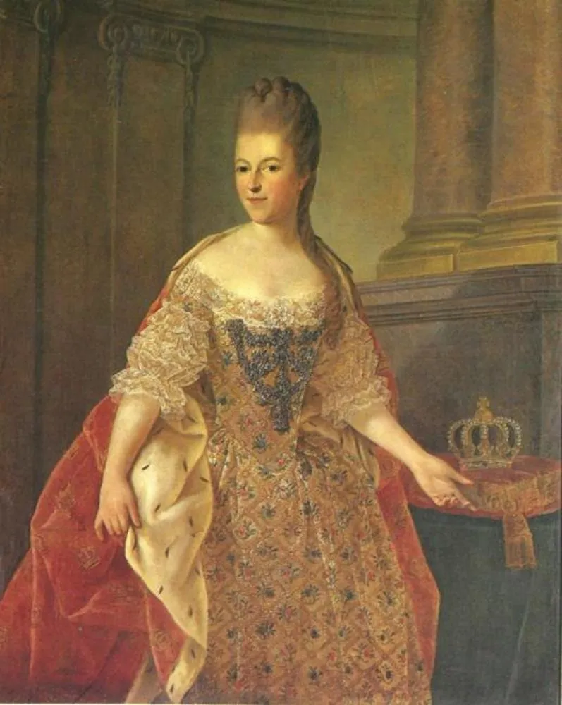 Frederika Sophia Wilhelmina (Wilhelmina; 1751-1820), prinses van Pruisen. Echtgenote van prins Willem V, by Guillaume de Spinny, oil, 1775