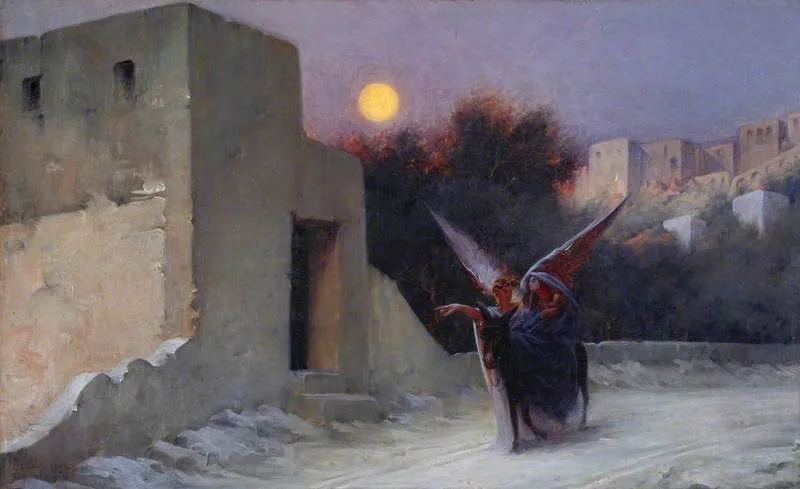 La Fuite en Egypte, by Guillaume Dubufe, oil, 1898