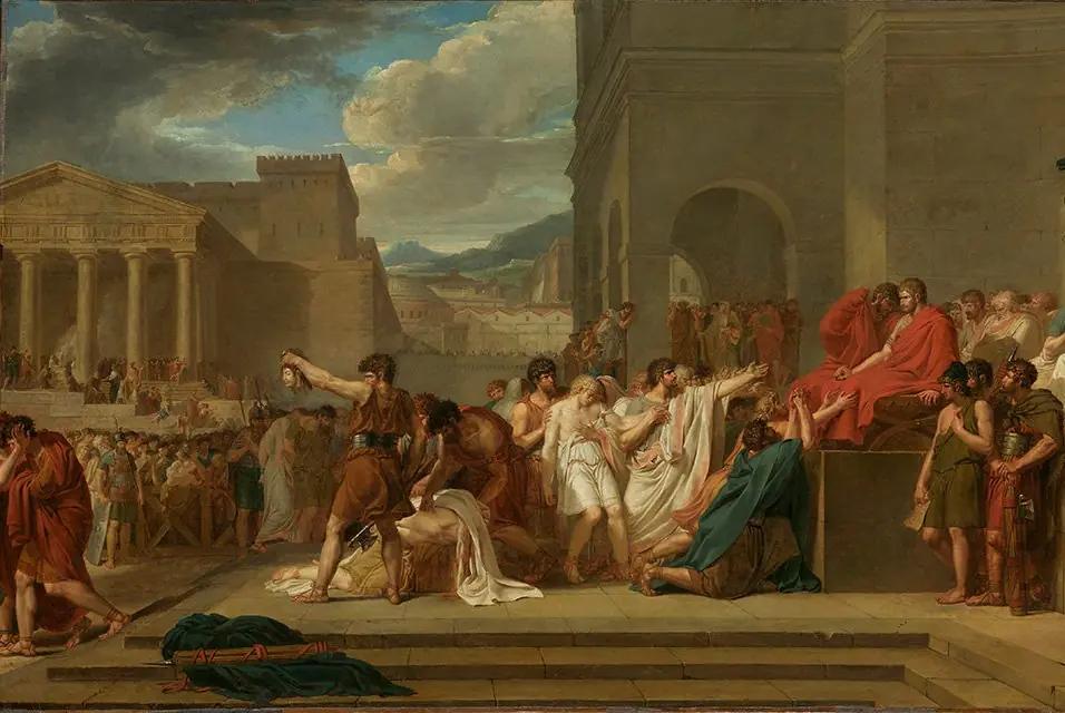 Brutus condemning his sons to death, by Guillaume Guillon-Lethière