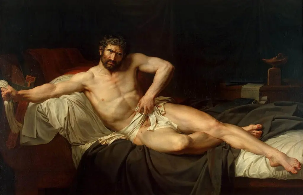 Death of Cato of Utica, by Guillaume Guillon-Lethière