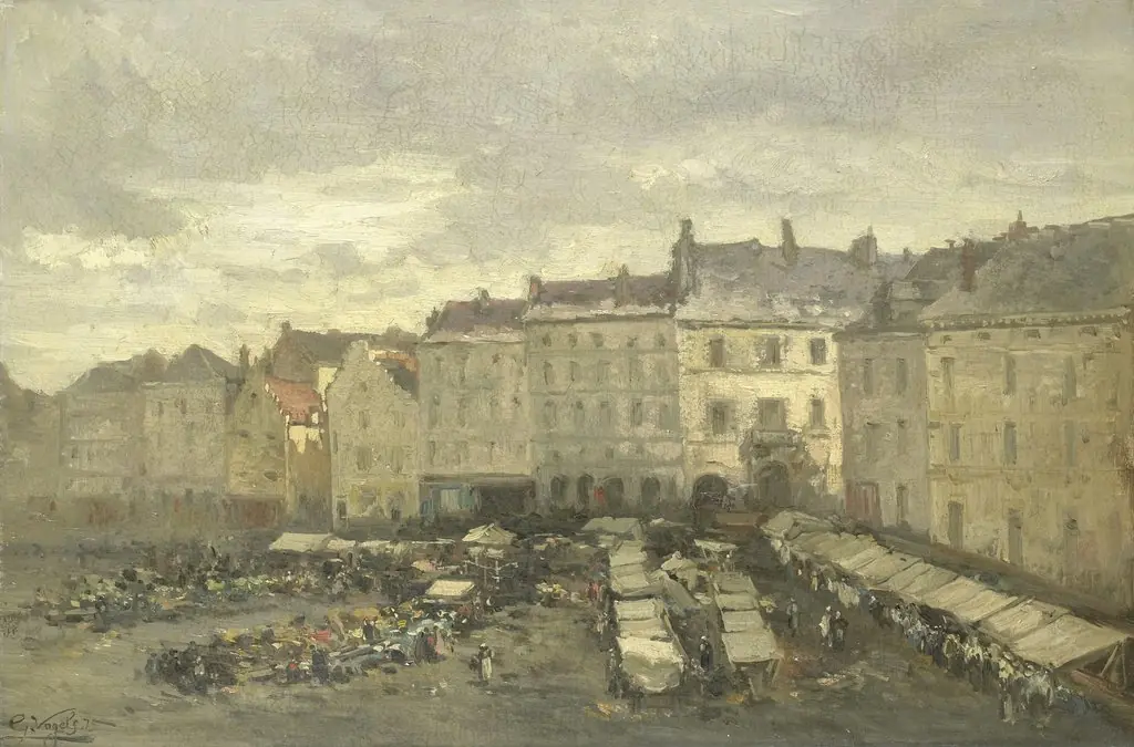 The Grote Zavel (Grand Sablon), Brussels, by Guillaume Vogels