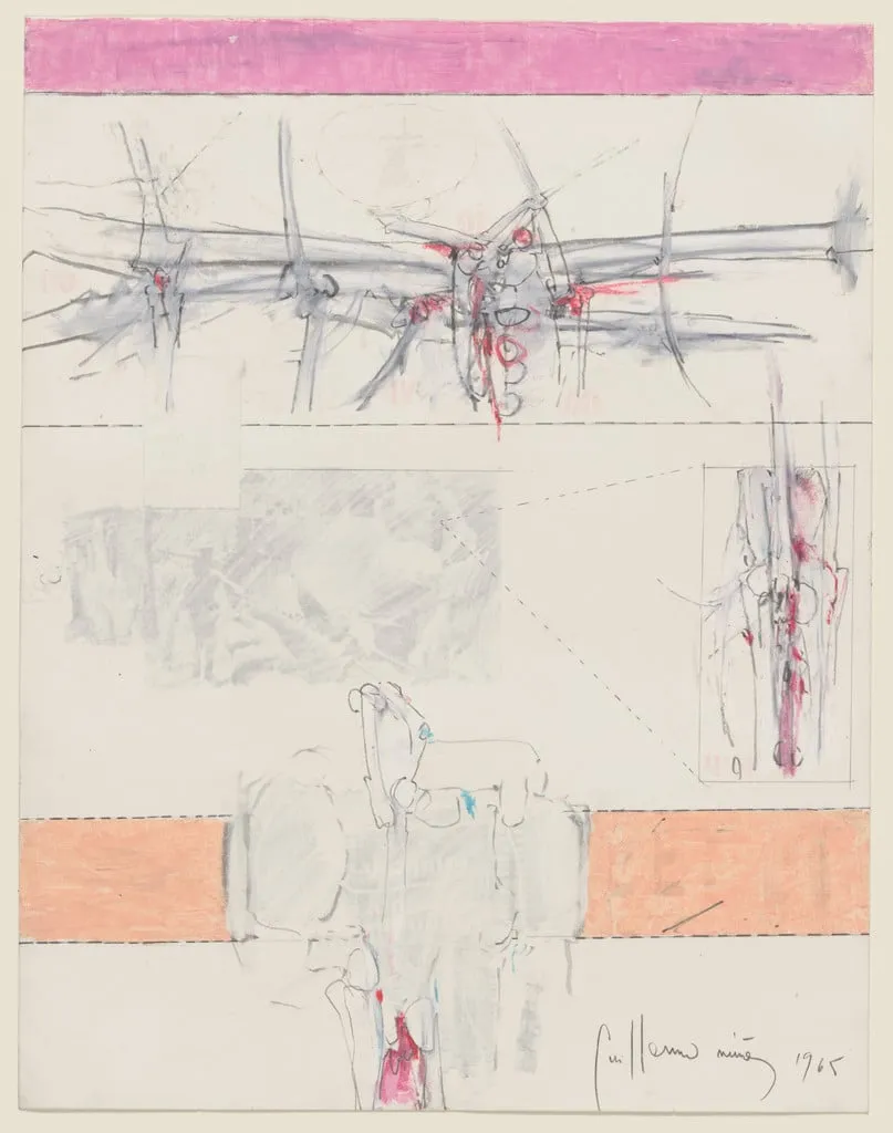 Untitled, by Guillermo Núñez, watercolor, 1965