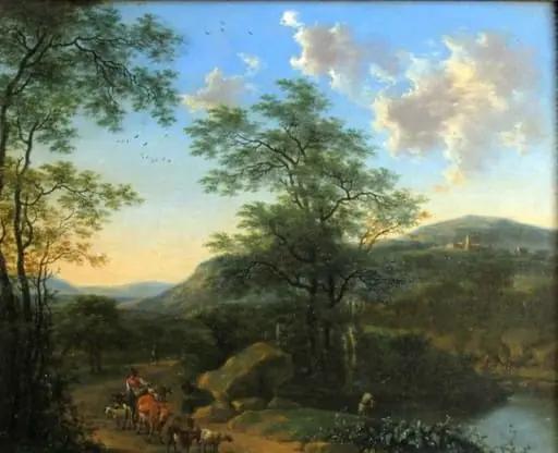 Peisaj italian cu pârâu, by Guilliam de Heusch