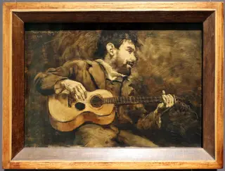 Guitar player - Portrait of the Spanish painter Darío de Regoyos