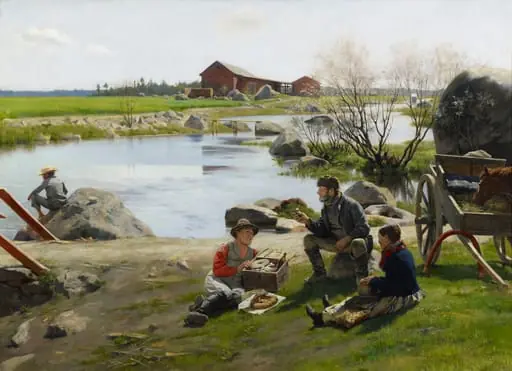 Levähdys markkinamatkalla, by Gunnar Berndtson