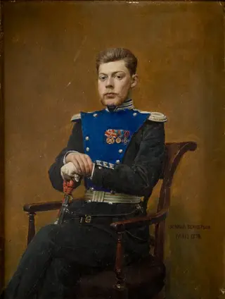 Suomen henkivartioväen luutnantti Thorsten Leonhard Lode, by Gunnar Fredrik Berndtson