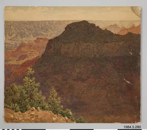tavla, painting, by Gunnar Widforss, 1910