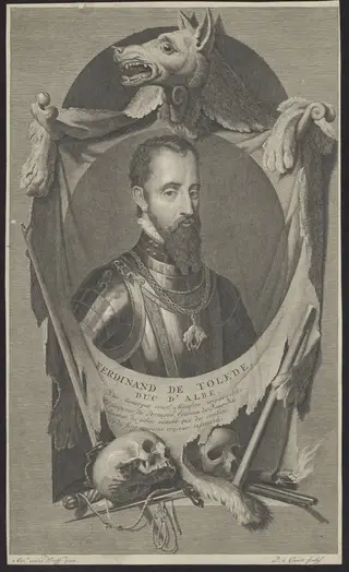 Portrait of Ferdinand de Toledo, Duke of Alva, by Gunst Pieter van, 1650