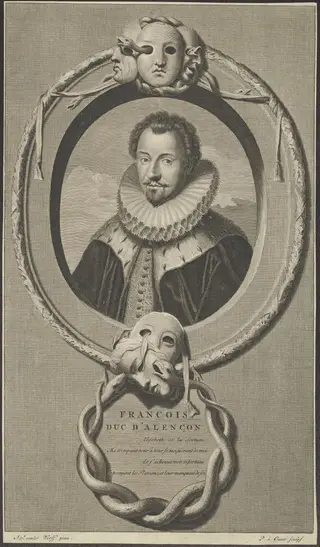 Portrait of Francois , duc d'Alençon [Duke of Anjou], by Gunst Pieter van, 1650