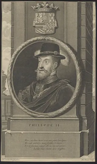 Portrait of Philips II, king of Spain, by Gunst Pieter van, 1650