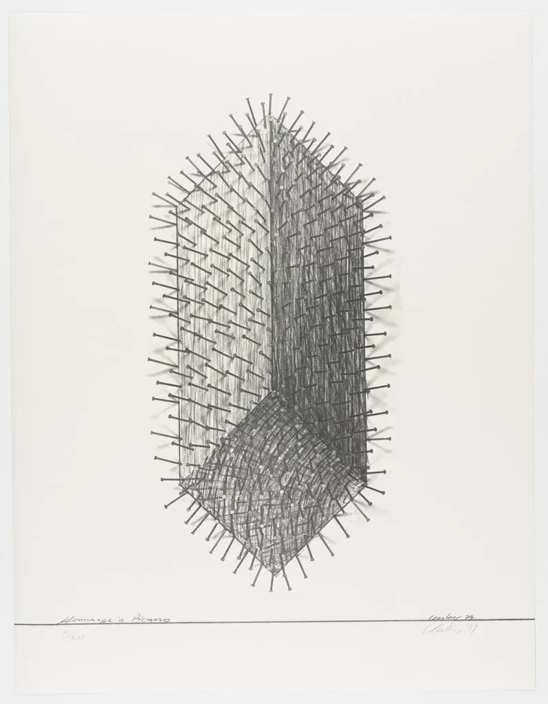 Untitled, by Günther Uecker, ink, 1974