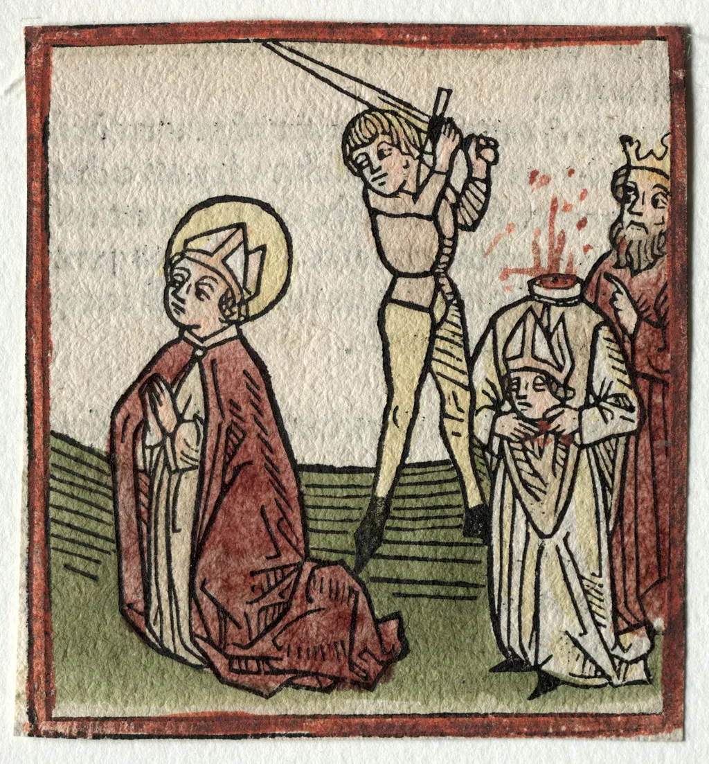 Sts. Theonestus and Albanus; or St. Pancrace, by Günther Zainer, 1528