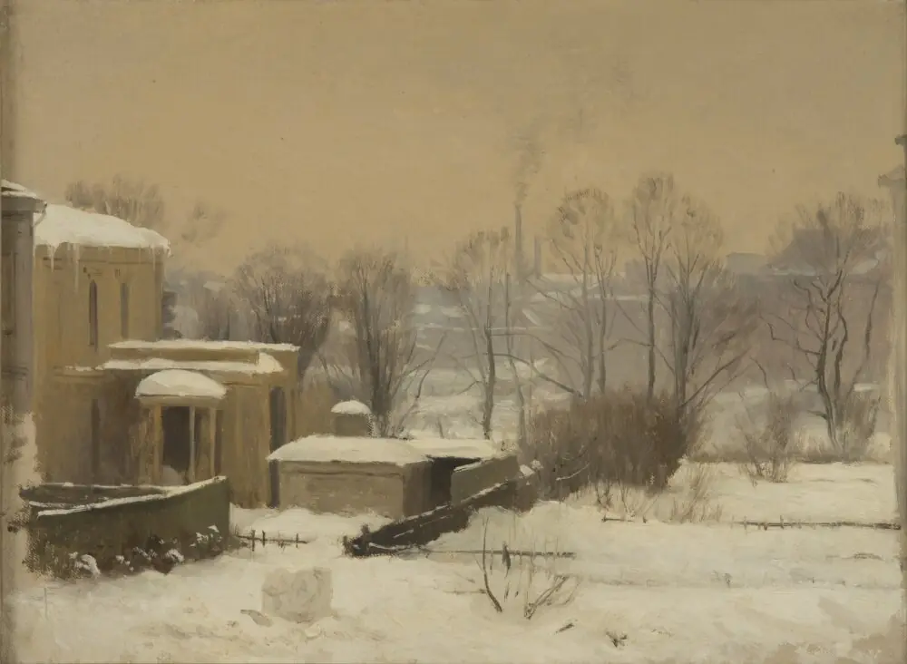 Urban Snow. Study, by Gustaf Rydberg