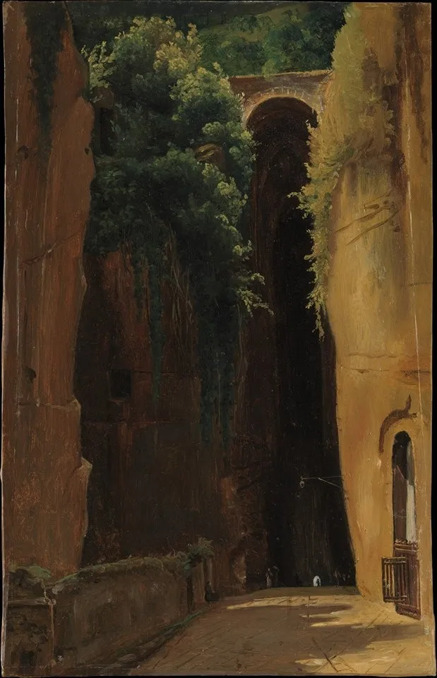 The Grotto of Posillipo, Naples, by Gustaf Söderberg, unspecified, 1820
