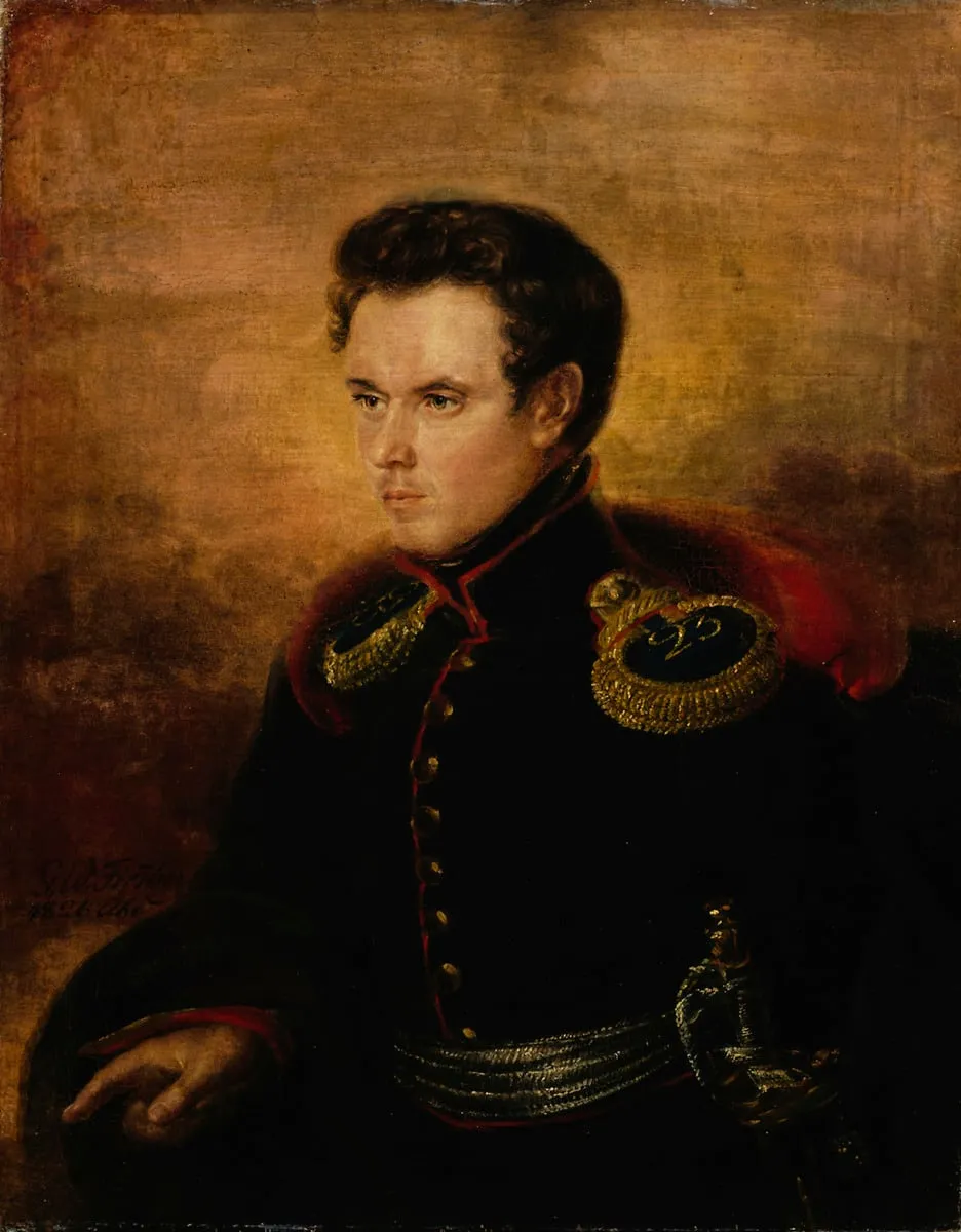Aliluutnantti Anton af Tengström, by Gustaf Wilhelm Finnberg, unspecified, 1818