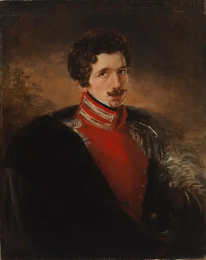 Vapaaherra Rabbe Wreden muotokuva, by Gustaf Wilhelm Finnberg