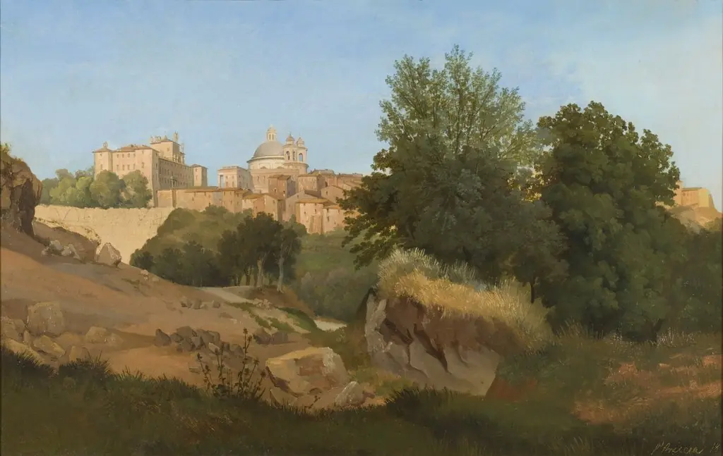 View of Ariccia, by Gustaf Wilhelm Palm