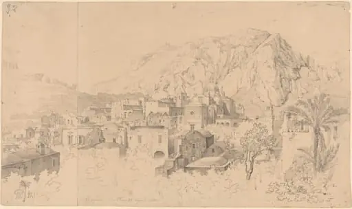 View of Capri, by Gustaf Wilhelm Palm