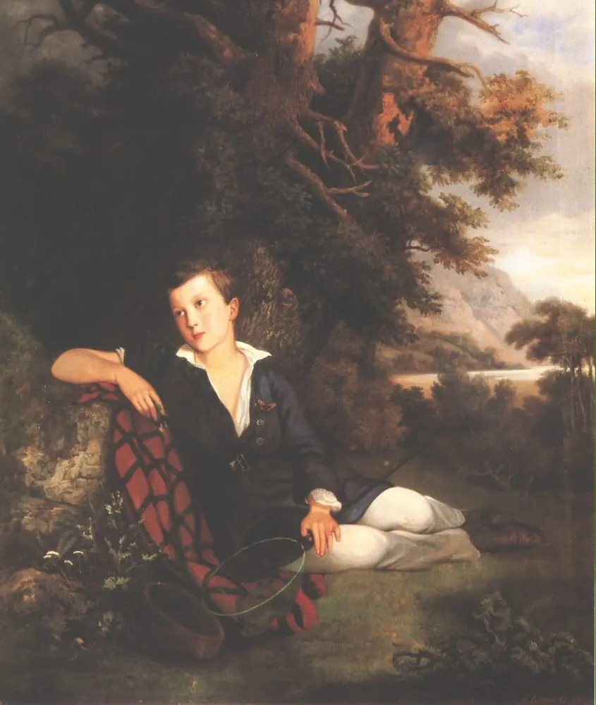 Portrait of Lóránd Eötvös as a Young Man, by Gustav Friedrich Keleti