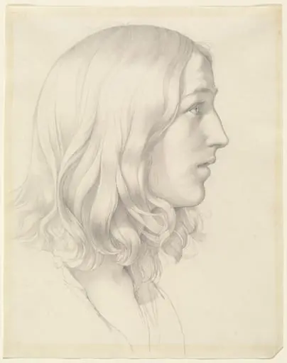 Head of a Young Man, by Gustav Heinrich Naeke