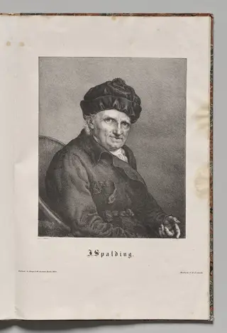 Germany's Famous Authors:  Portrait of Johann Joachim Spalding