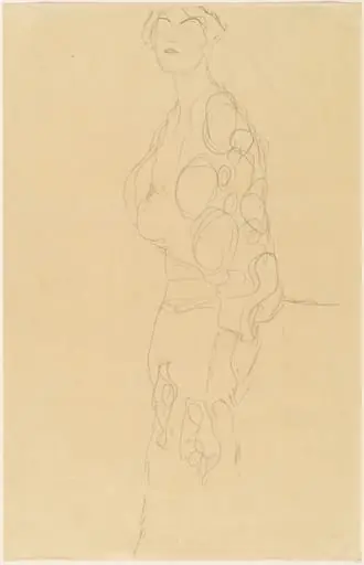 Standing Woman, by Gustav Klimt