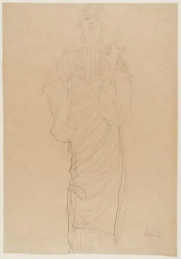 Study for the figure of Hygieia, by Gustav Klimt