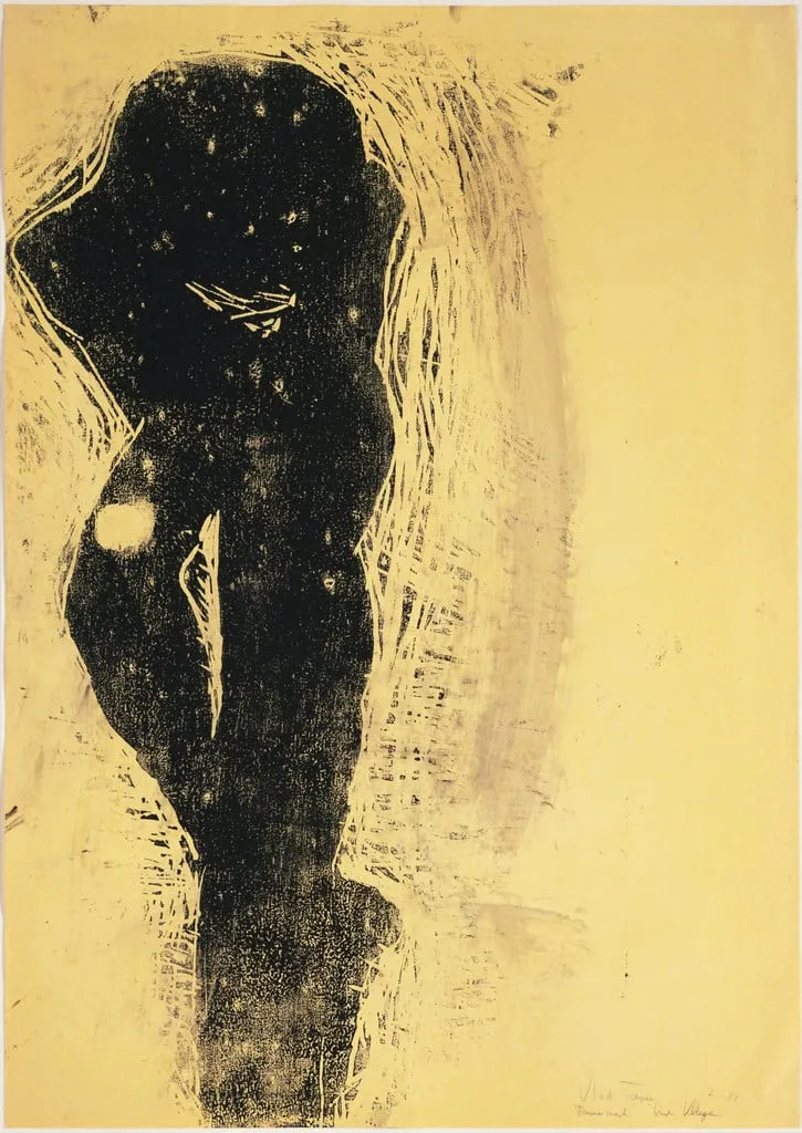 Untitled, by Gustav Kluge, ink, 1984