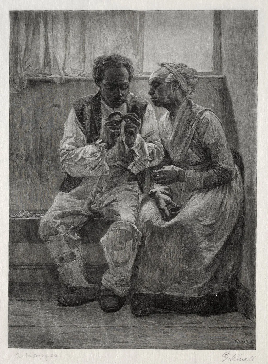 Rent Day, by Gustav Kruell, 1887