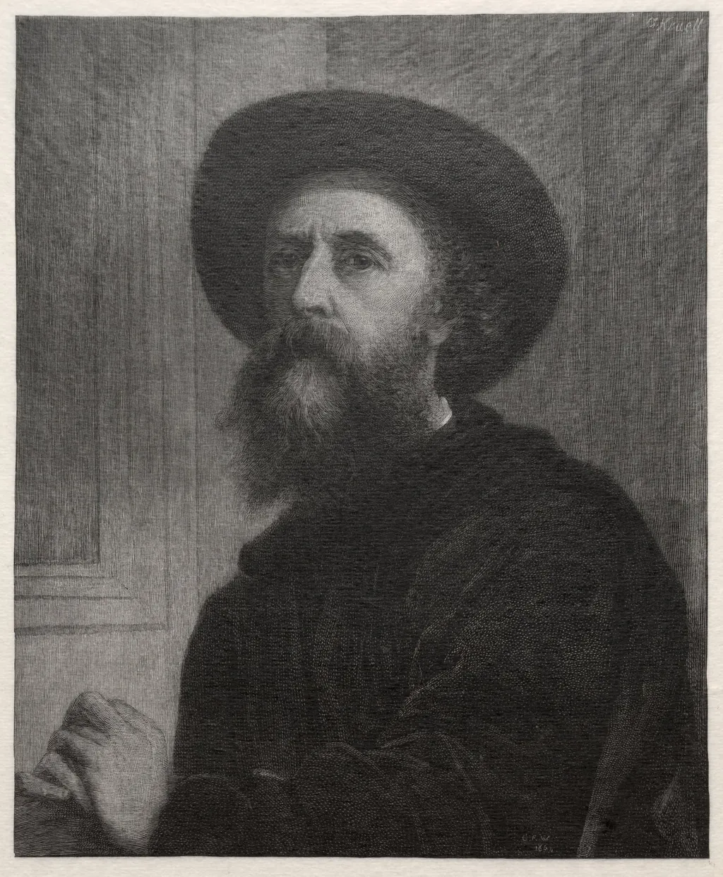 Self-Portrait, by Gustav Kruell, 1887