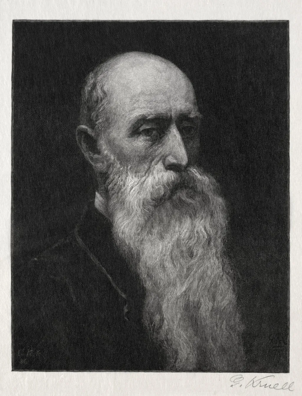 William Morris Hunt, by Gustav Kruell, 1887