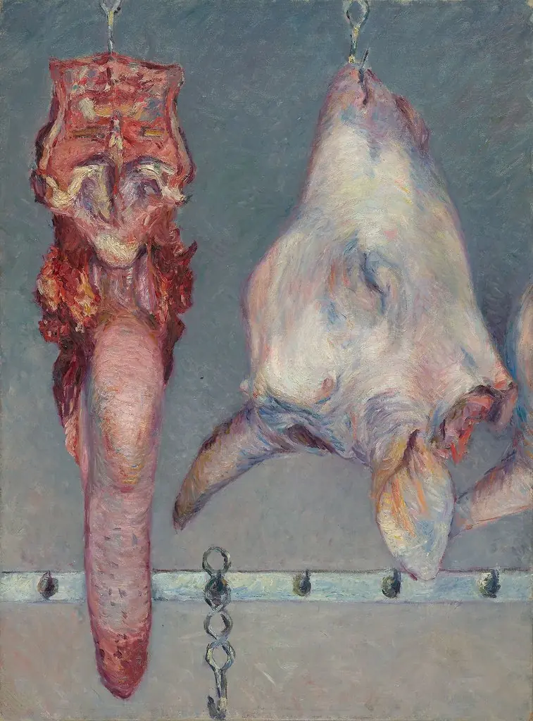 Calf's Head and Ox Tongue, by Gustave Caillebotte