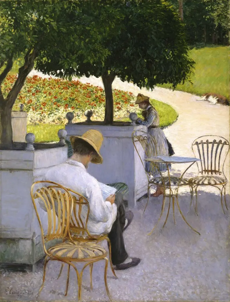 Les orangers, by Gustave Caillebotte