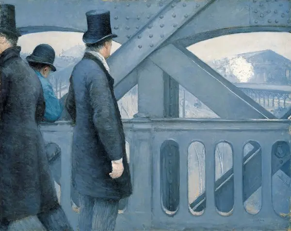 On the Pont de l’Europe, by Gustave Caillebotte, 1870